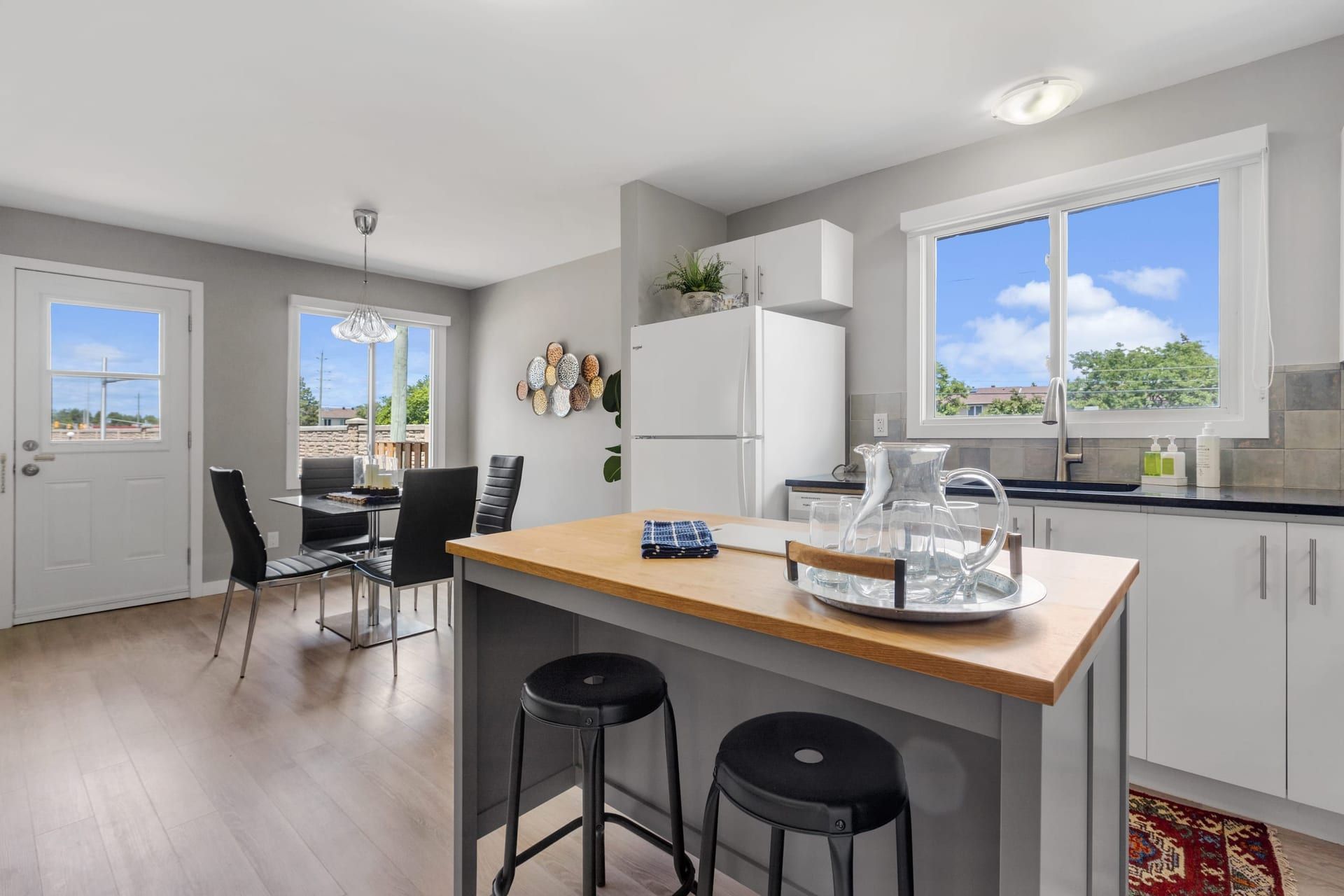 The kitchen of one unit of the Woodroffe Towns.